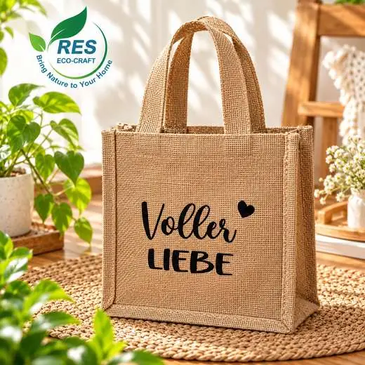 Natural Jute Tote Bag by RES Eco-Craft