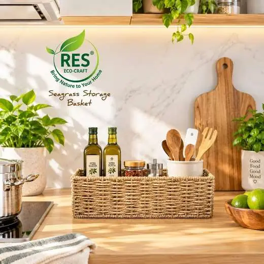 Sunlit Seagrass Kitchen Vignette by RES Eco-Craft