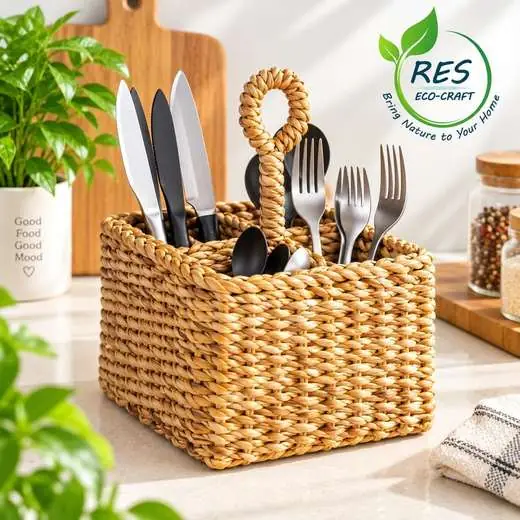 Seagrass Utensil Caddy by RES Eco-Craft