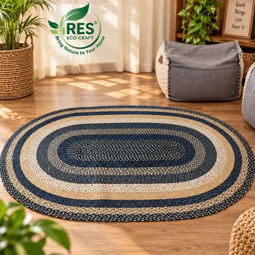 Jute Oval Braided Area Rug by RES Eco-Craft