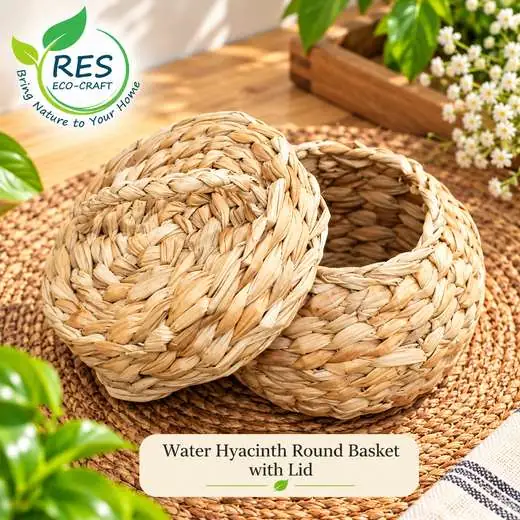 Water Hyacinth Tall Storage Basket by RES Eco-Craft