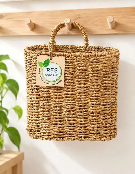 Seagrass Wall Tote Basket by RES Eco-Craft