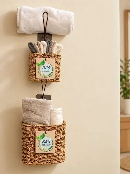 Hanging Seagrass Wall Organizer by RES Eco-Craft