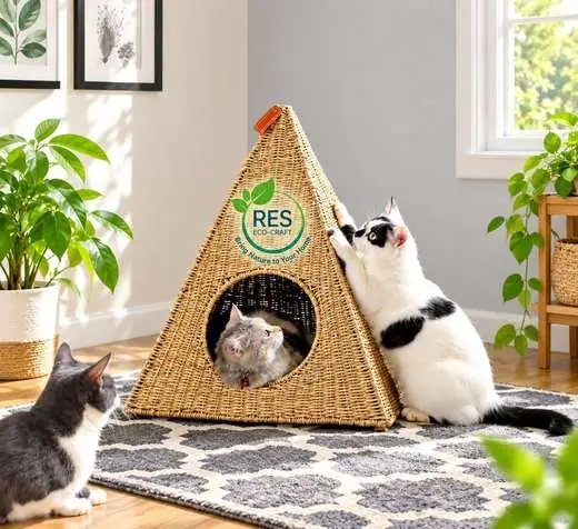 RES Eco-Craft Seagrass Cat House Haven by RES Eco-Craft