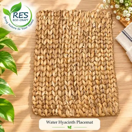 Water Hyacinth Braided Placemat by RES Eco-Craft
