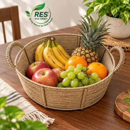 Jute Oval Utility Basket by RES Eco-Craft