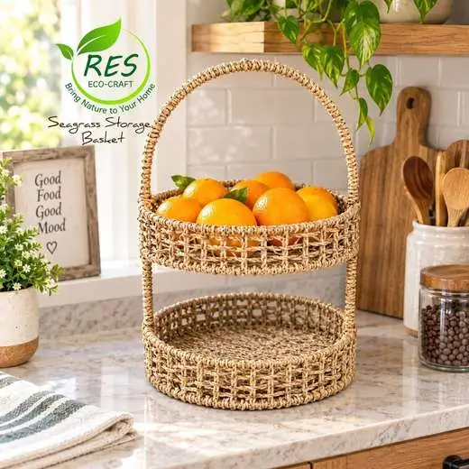 Eco-Craft Seagrass Citrus Basket by RES Eco-Craft