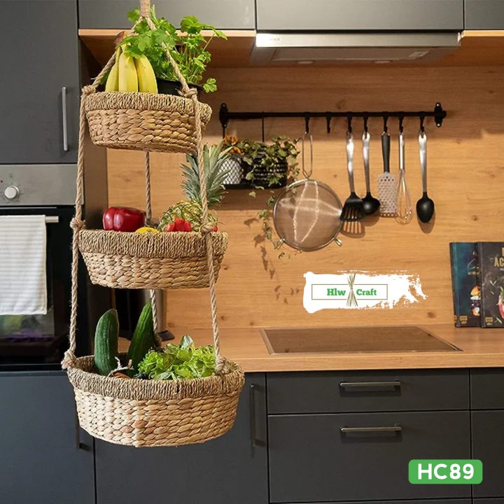 Seagrass 3 Tier Hanging Basket - Image 4