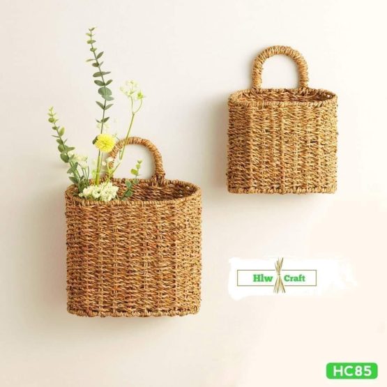 Seagrass Wall Decor Basket