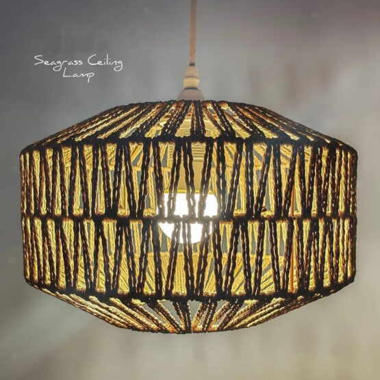 Seagrass Ceiling Lamp 2