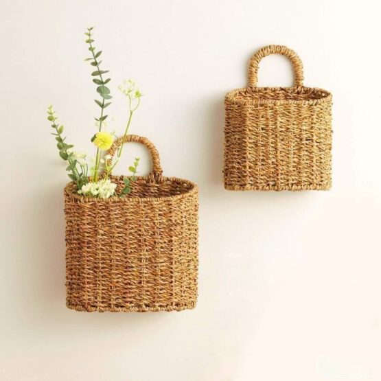 Seagrass Wall Decor Basket