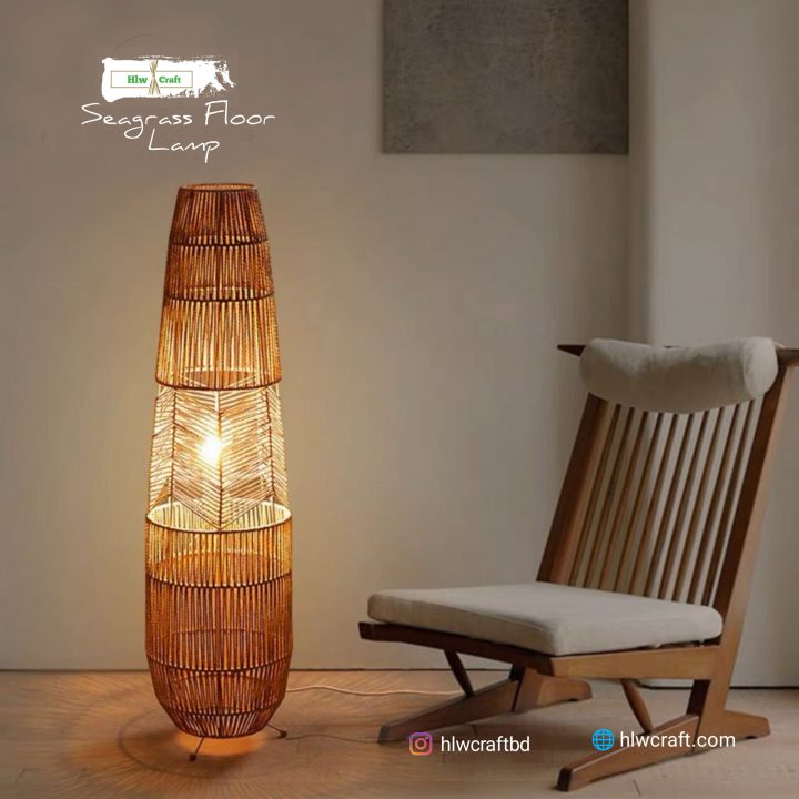 Seagrass Floor Lamp - Image 3