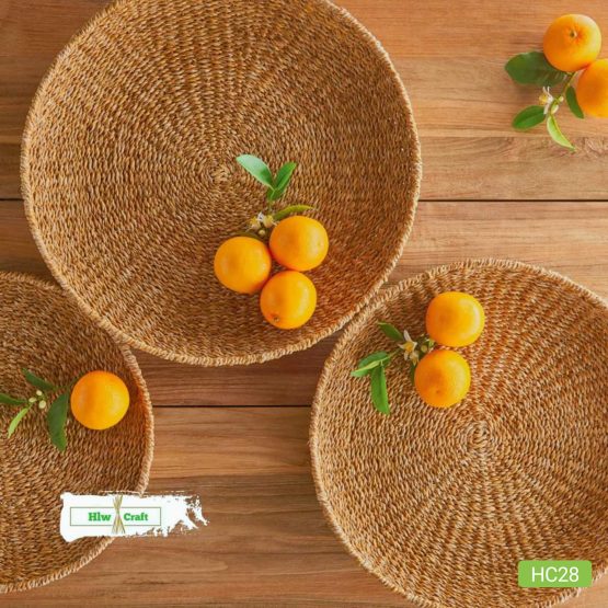 Seagrass Round Tray
