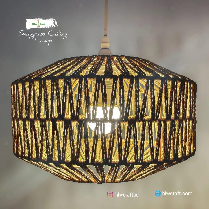 Seagrass Ceiling Lamp 2 - Image 4