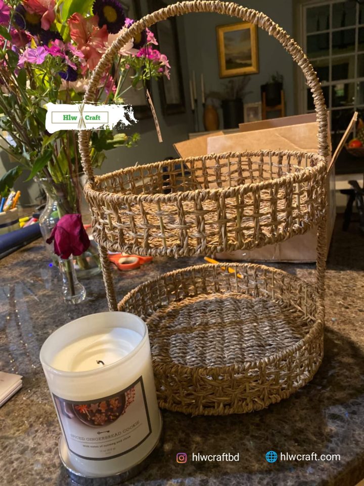 Seagrass 2 tier basket - Image 8