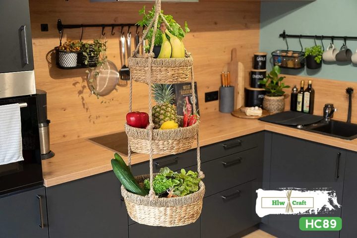 Seagrass 3 Tier Hanging Basket - Image 5