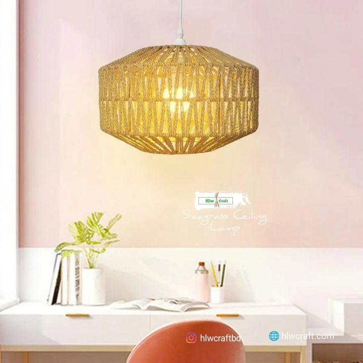 Seagrass Ceiling Lamp 2 - Image 5
