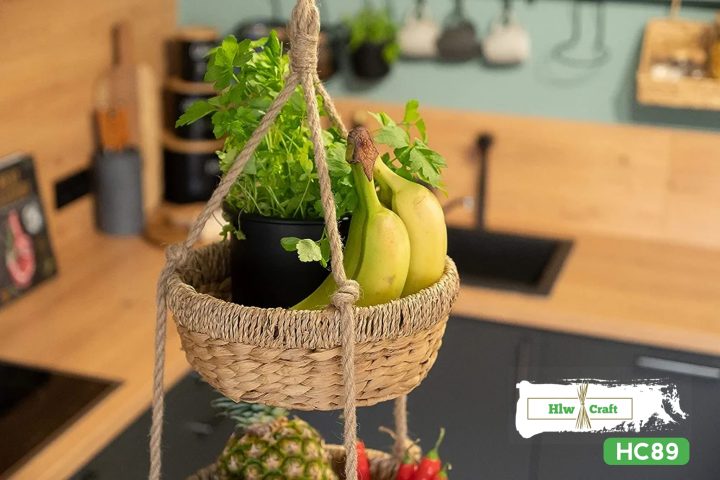 Seagrass 3 Tier Hanging Basket - Image 3