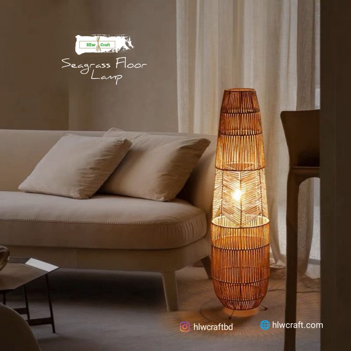 Seagrass Floor Lamp - Image 4