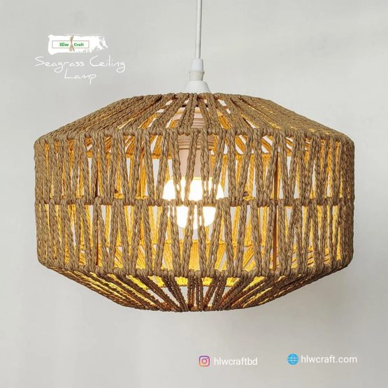 Seagrass Ceiling Lamp 2