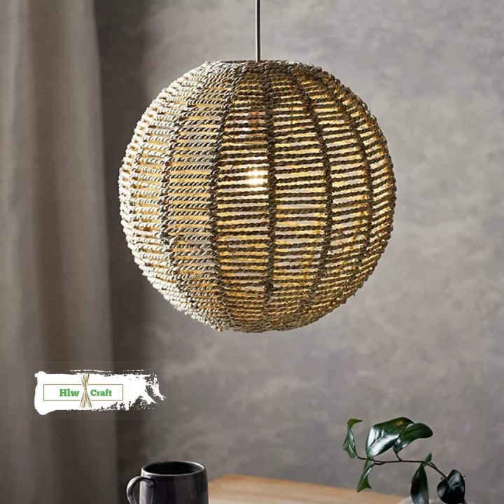 Seagrass Hanging Lamp - Image 2