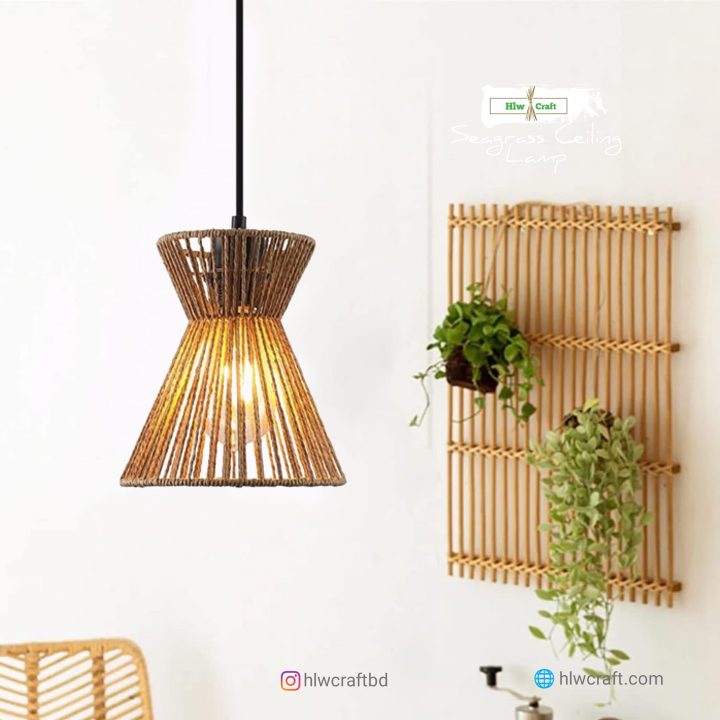 Seagrass Ceiling Lamp - Image 3