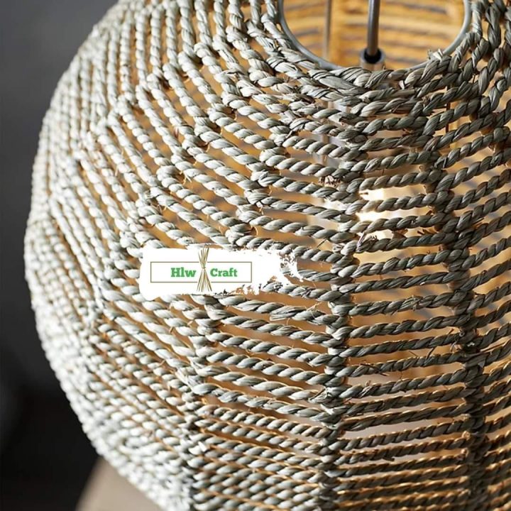 Seagrass Hanging Lamp - Image 3