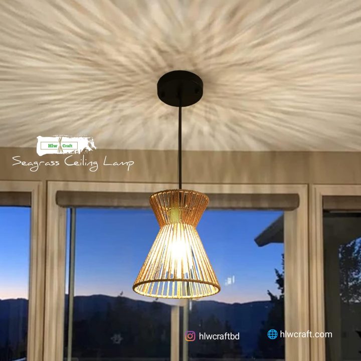 Seagrass Ceiling Lamp - Image 9