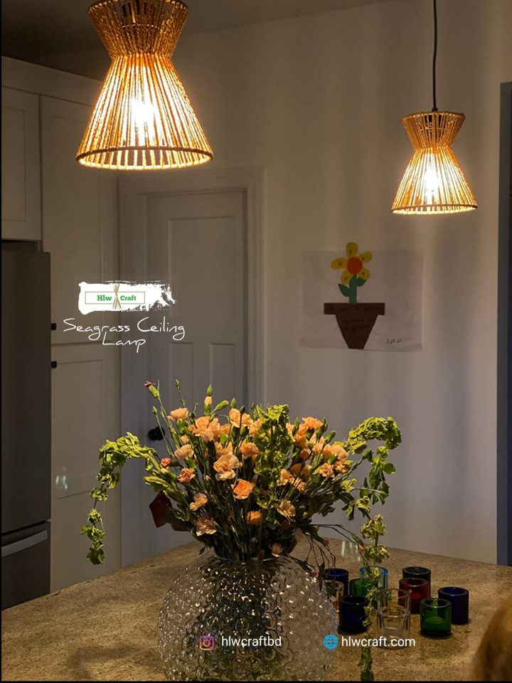 Seagrass Ceiling Lamp - Image 8