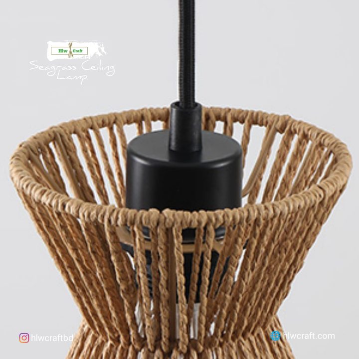 Seagrass Ceiling Lamp - Image 7