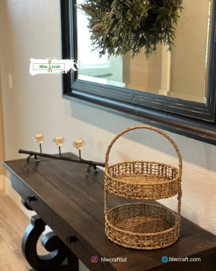 Seagrass 2 tier basket - Image 11