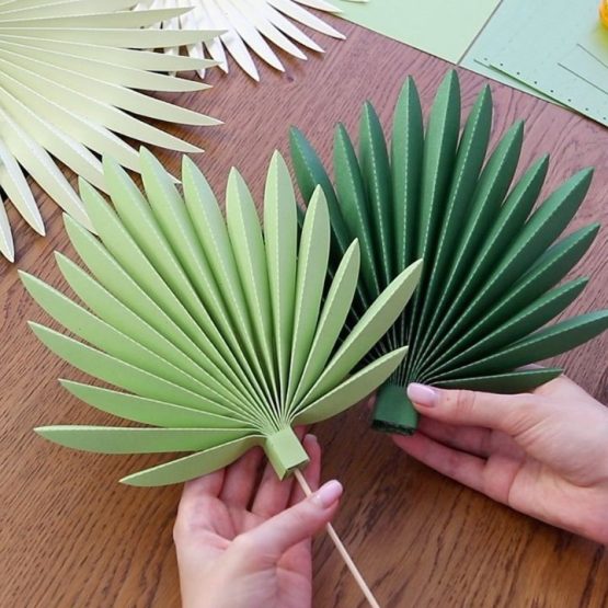 Palm leaves